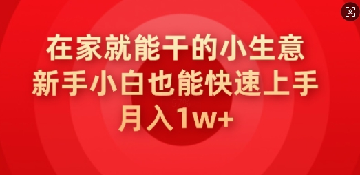 在家就能干的小生意，新手小白也能快速上手，月入1w-古书籍