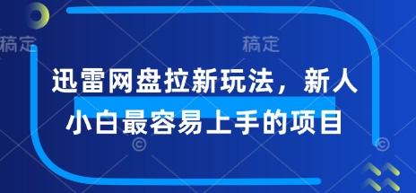 迅雷网盘拉新玩法，新人小白最容易上手的项目-古书籍